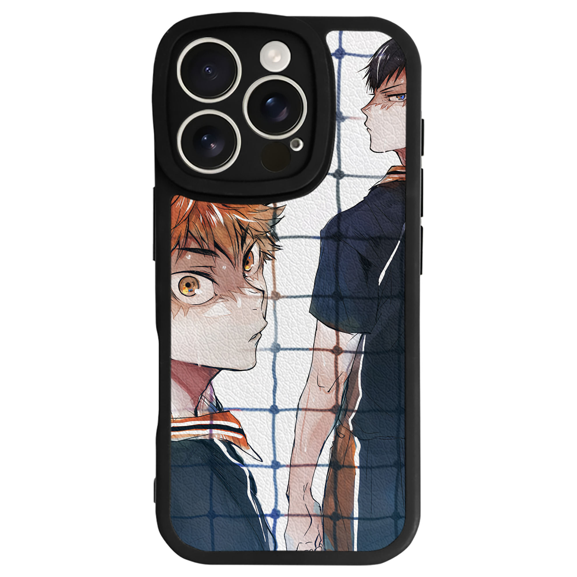 （画像用） ハイキュー!! Haikyu!! 【iPhone 16シリーズ対応】シリコンスマホケース（レザー調） 材質：シリコン